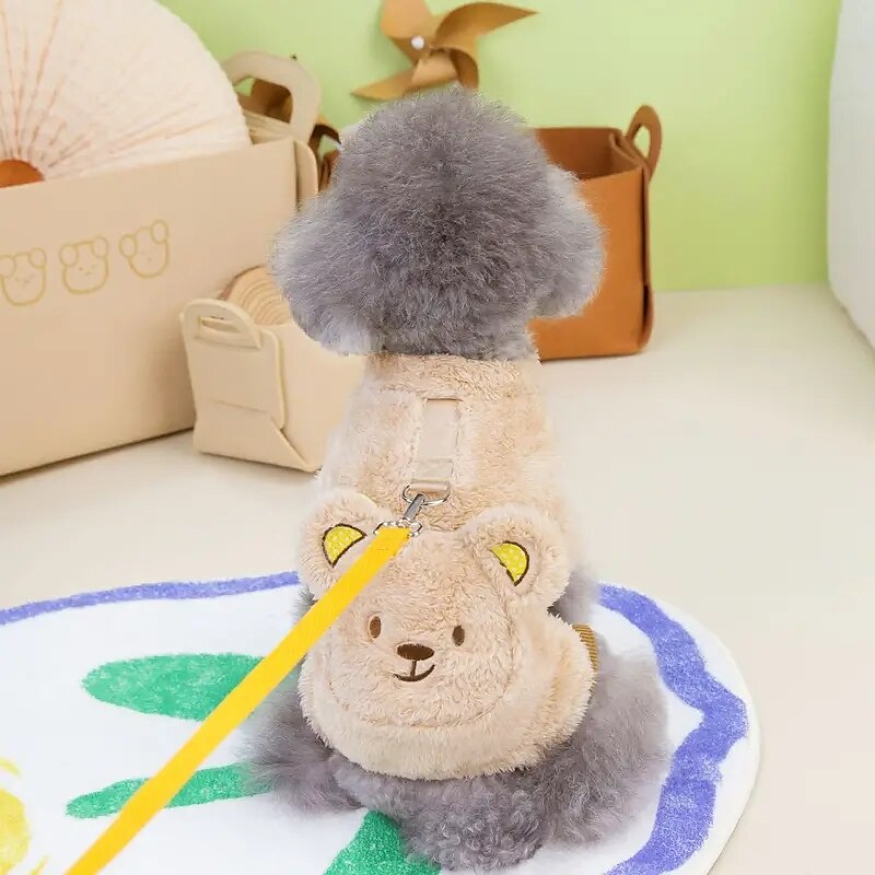Cachorros Gatos Macacão Estilo bonito Casual Inverno Quente Respirável Macio Lavável Confortável Ao ar livre Casual / Diário Roupas para cães for Bichon Frise Pomerânia Animais de Pequeno Porte de 2025 por $18.99 –P4