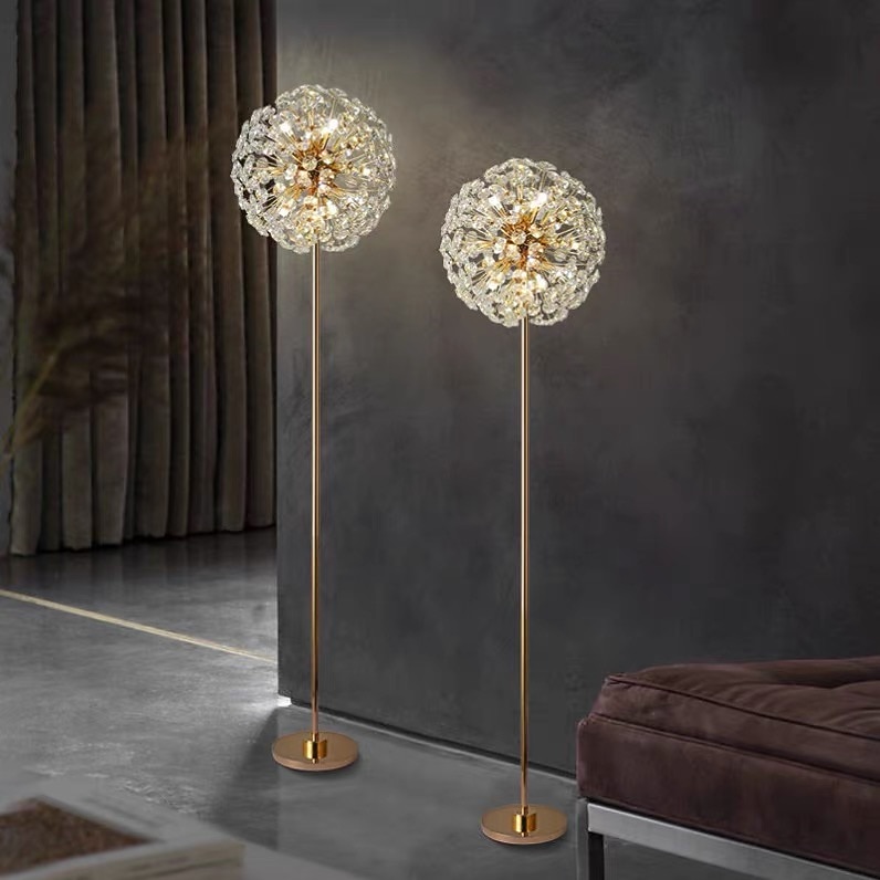 Modern Floor Lamp Indoor Elegant Floor Lamp Modern Living Room Bedroom Crystal Standing Lamp Creative Personality Floor Lamp Tall Lamp for Bedroom 110-240V 2026 - $657.19 –P4