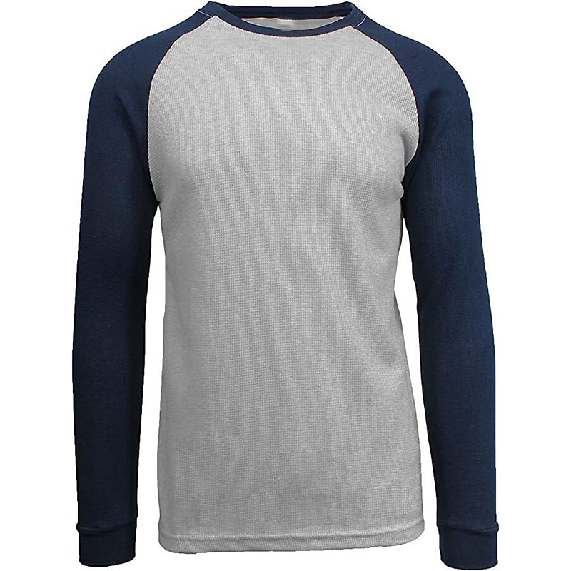 Herre T skjorte T-skjorte Langermet skjorte Langermet Crew-hals Høst vinter Fargeblokk Raglan erme Mote Designer Grunnleggende Lapper Feriereise Gate Ut på byen Mørkerød Svart Hvit Topp T-skjorte for 2025 - $12.49 –P6