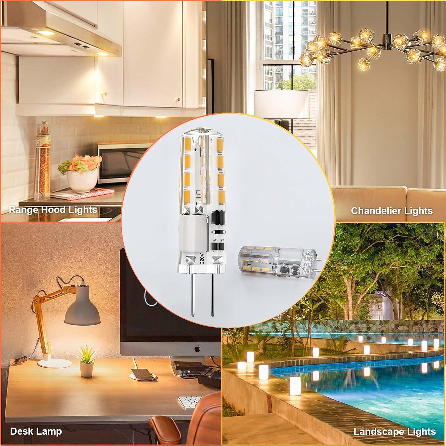 10 шт. 2 W Двухштырьковые LED лампы 200 lm G4 T 32 Светодиодные бусины SMD 3014 Тёплый белый Холодный белый Естественный белый 220-240 V 110-130 V 2025 - $18.49 –P5