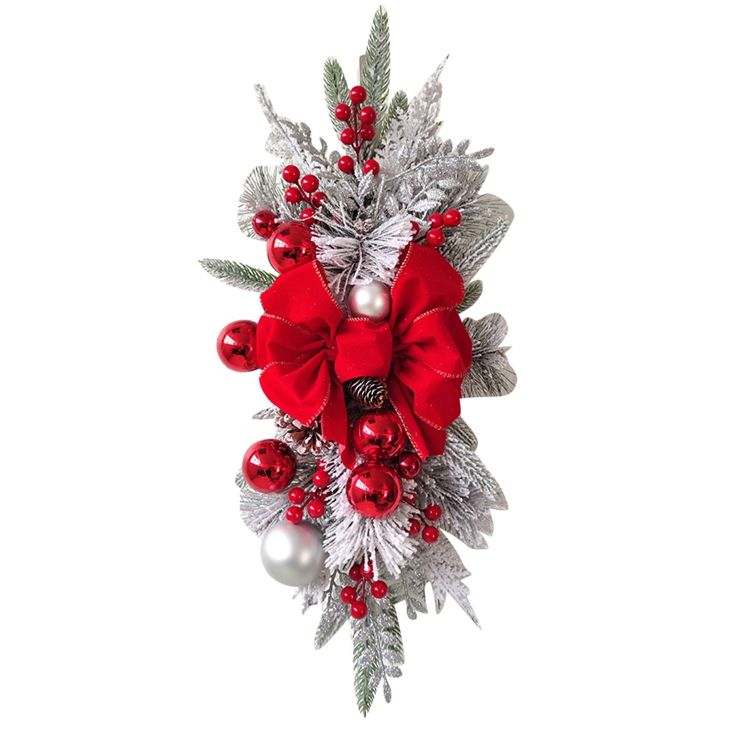 2025年 0.6m クリスマスガーランドライト クリスマスリースライト 20 LED レッド ホリデーライト クリスマスの飾り バッテリー駆動  コレクション – $29.99 –P3
