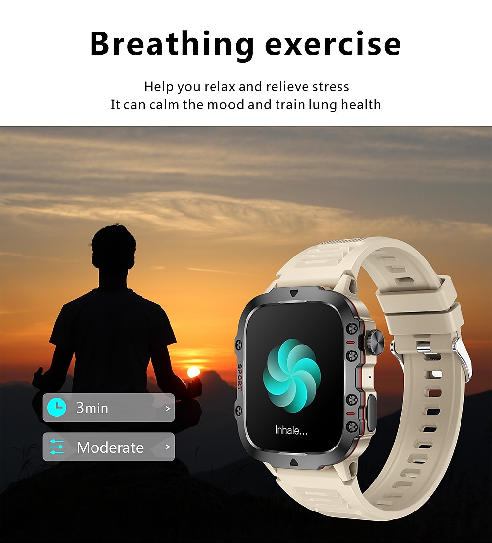 iMosi QX11 Smart Watch 1.96 inch Smartwatch Fitness Running Watch Bluetooth Pedometer Call Reminder Activity Tracker Compatible with Android iOS Women Men Hands-Free Calls Waterproof Media Control 2025 - $48.99 –P11