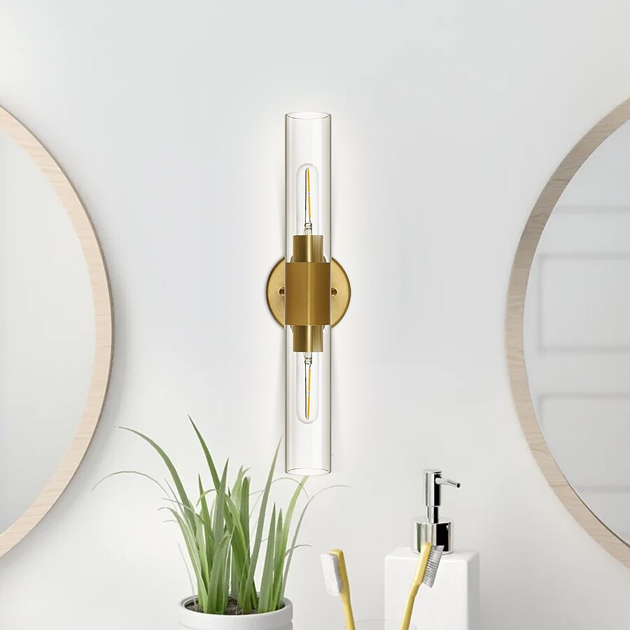 Aplique de pared LED, lámpara de pared negra de estilo nórdico con pantalla de tambor de vidrio metálico, iluminación de pared, lámpara de lectura, para mesita de noche, dormitorio 110-240v 2025 - $116.99 –P12