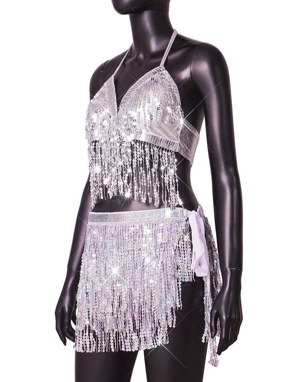 Fémes Hát nélküli Szikra Szoknya Spagetti pántos trikó Crop Tank Top Diszkó Mély-V Jelmez Női Parti Klub Pride Parade Felnőttek Szoknya Trikó 2025 - $35.99 –P8