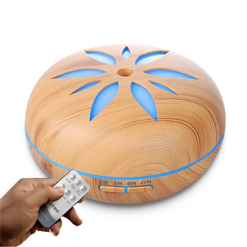 Large Capacity Wooden Essential Oil Diffuser with Remote - Ultrasonic Humidifier for Home and Office - Aroma Diffuser for Air Freshener and Humidification 2025 - $33.99 –P8