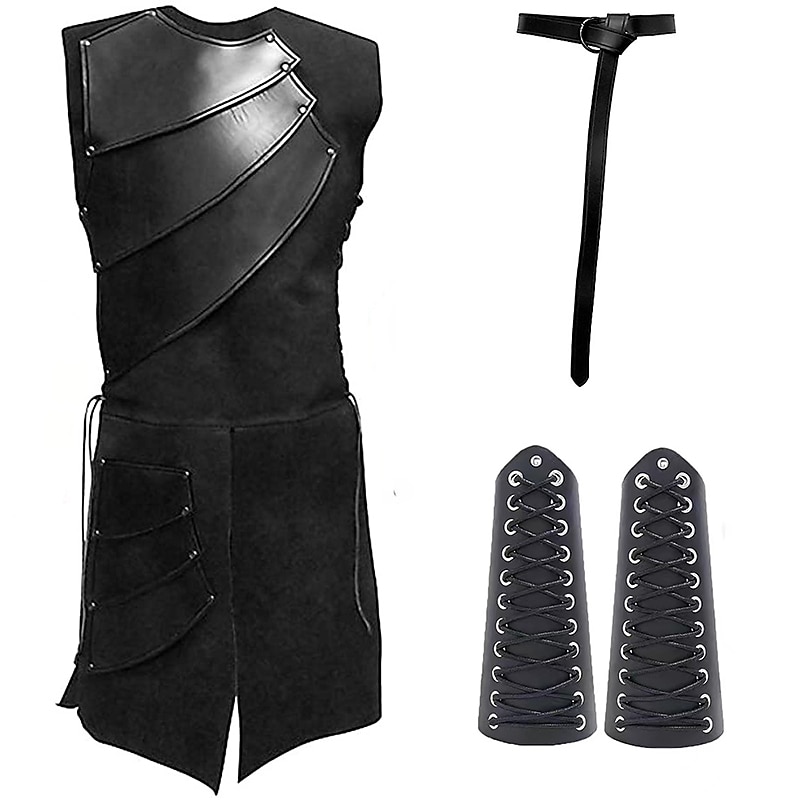 Retro Antiguo Punk y gótico Medieval Armas y Armaduras Accesorios Vikingo caballero celta Ranger Valhalla Hombre Tiro al arco Víspera de Todos los Santos Mascarada Carnaval Rendimiento Adulto Cima 2025 - $57.99 –P4