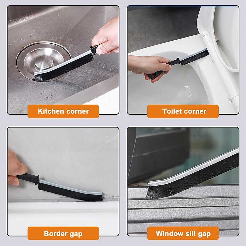 4Pcs Gap Cleaning Brush Ginsco Hard Bristle Brush for Cleaning Crevice Cleaning Tool Multifunctional Brushes for Household Use Small Cleaning Brush for Shutter Door Window Track Kitchen 2025 - $7.99 –P8