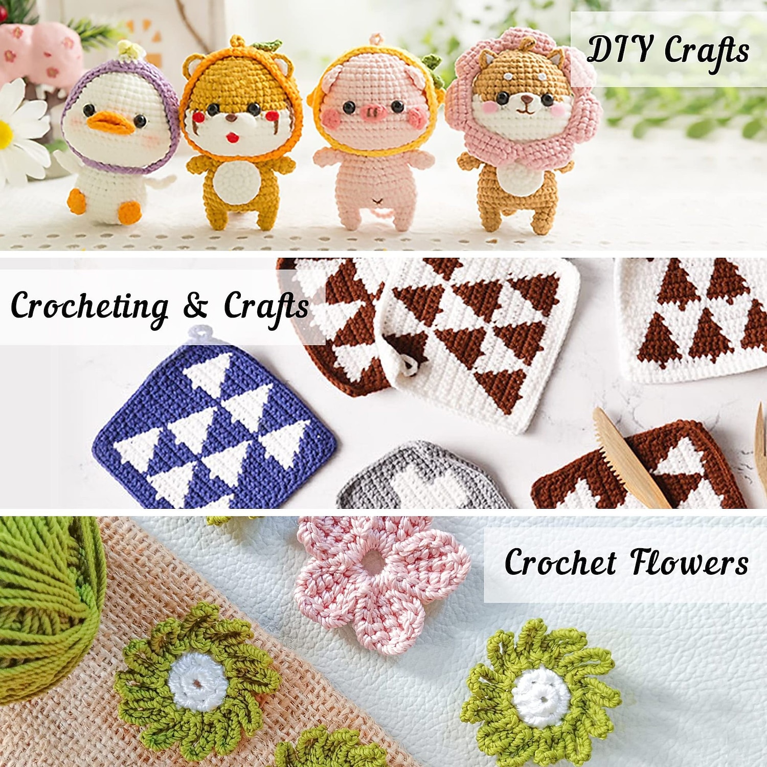 Crochet Kit for Beginners, Beginner Crochet Starter Kit with Video Tutorials, Beginner Crochet Kit for Adults Kids, Knitting Kit for Beginners 2025 - $106.99 –P5