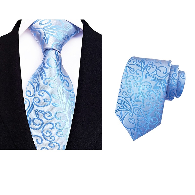 Men's Necktie - Floral Ties Classic Fashion Party Meeting Outfit Business Neck Ties 1 Pc Necktie Mens Classic Necktie Floral Neckties Print Jacquard Tie Fashion Vintage Formal Business 2025 - $12.49 –P2