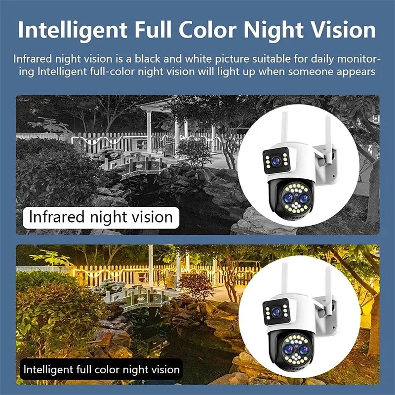 Yoosee HD 4K 8MP Two Lens Two Screen Outdoor Wireless Camera 10X Zoom Two Way Audio Motion Detection 2025 - $94.99 –P7