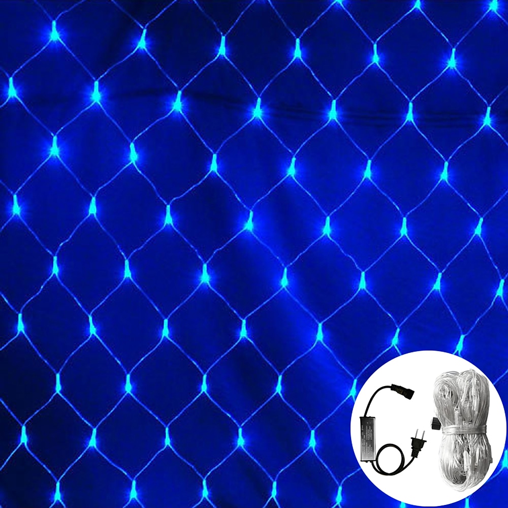 Cadena de luces LED de malla atrapasueños de 1,5 x 1,5 x 3 x 2 pulgadas, cielo estrellado, hierba, luz decorativa navideña, luz de ambiente para acampar al aire libre, fiesta navideña, 1 juego 2025 - $35.99 –P8