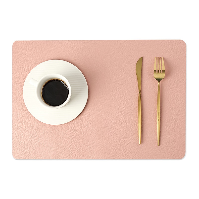 vinyl dekkematte vanntett pu lær varmebestandig spisebord bord bord plate matte juledekor høst kjøkken bord matter innendørs utendørs 2025 - $7.99 –P7