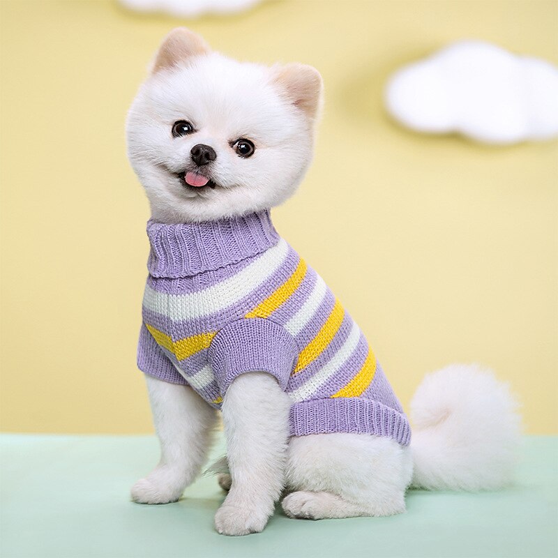 Kutyák Macskák Pulóverek Jumper aranyos stílus Alkalmi Tél Meleg Légáteresztő Mekano Mosható Kényelmes Szabadtéri Alkalmi / Napi Kutyaruházat for bichon frisé Pomerániai törpespitz Kölyök kisállat 2025 - $18.99 –P6