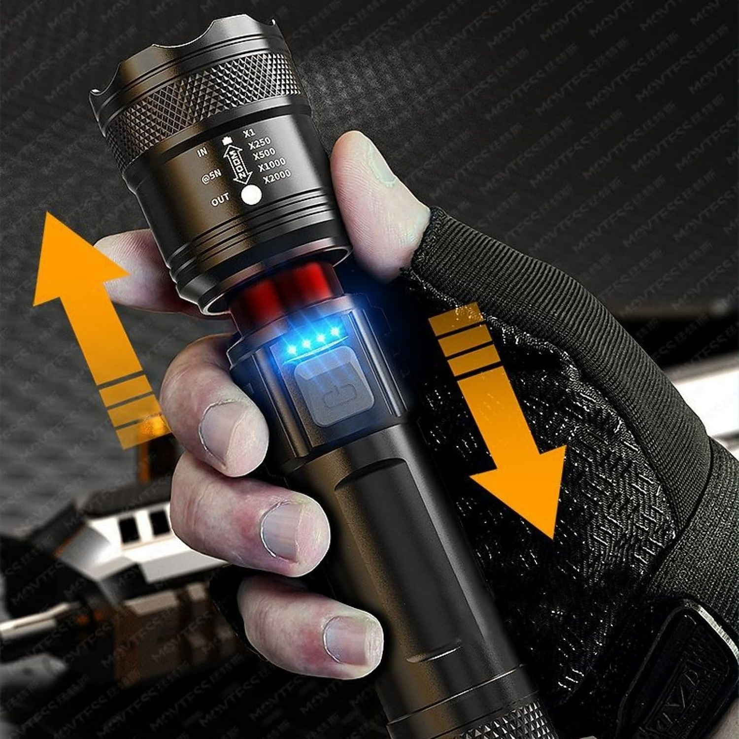 Rechargeable Flashlight High Lumens Powerful Led Flashlight, White Laser Wick LED Super Bright Flashlight USB Powerful Handheld Flashlights, Rechargeable Flashlights for Emergencies Camping Hiking 2025 - $13.49 –P9