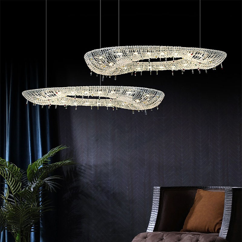 80 cm التصميم الحصري نجفات معدن مطلي الحديث 110-120V 220-240V 2026 - $863.89 –P1