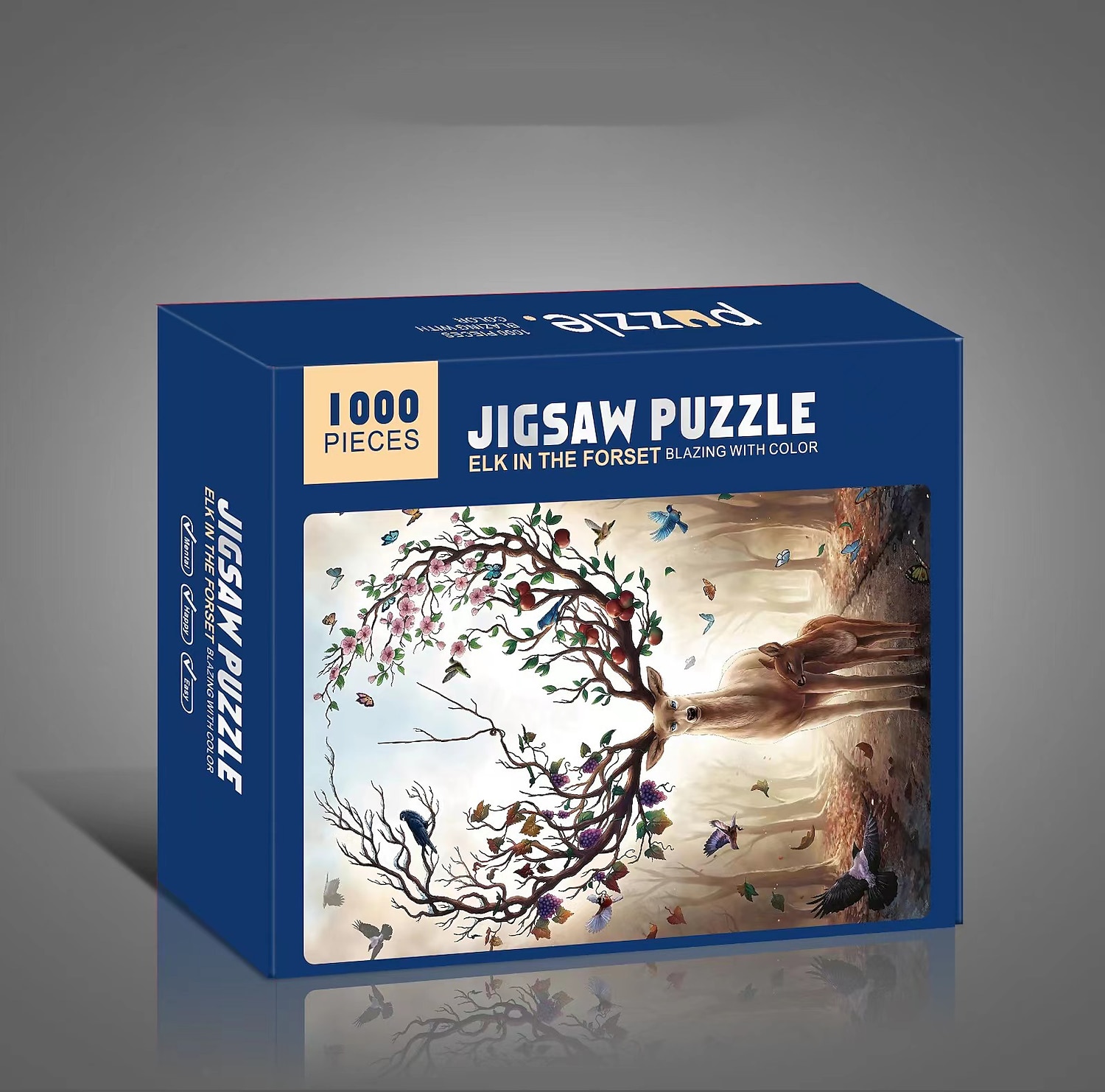 creativo 1000 pezzi di carta bianca piatta carta addensata puzzle circolare luna amore mare puzzle giocattolo per adulti del 2025 a $31.99 –P17