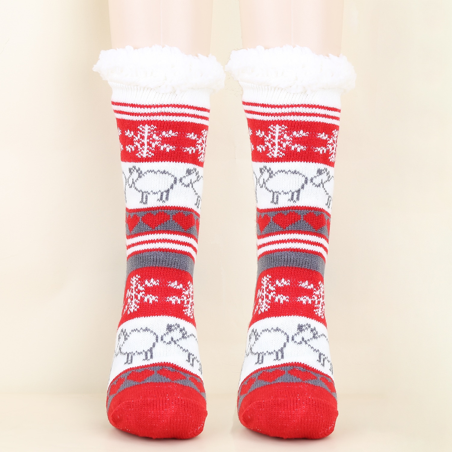 Papá Noel Artículos Para Celebrar la Navidad Calcetines de Navidad Hombre Mujer Navidad Nochebuena Estilo lindo Calcetines 2025 - $15.49 –P12