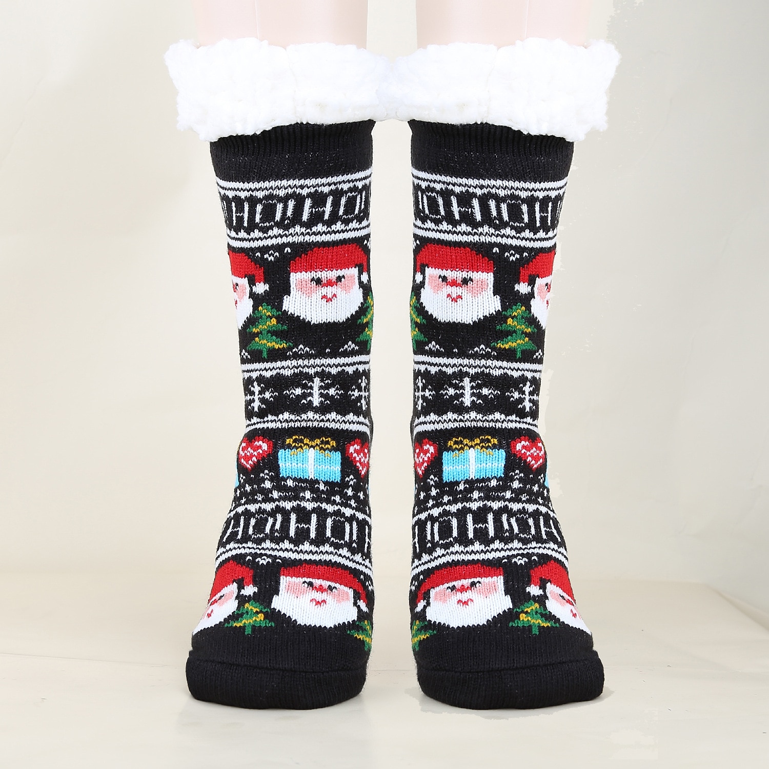 Papá Noel Artículos Para Celebrar la Navidad Calcetines de Navidad Hombre Mujer Navidad Nochebuena Estilo lindo Calcetines 2025 - $15.49 –P13