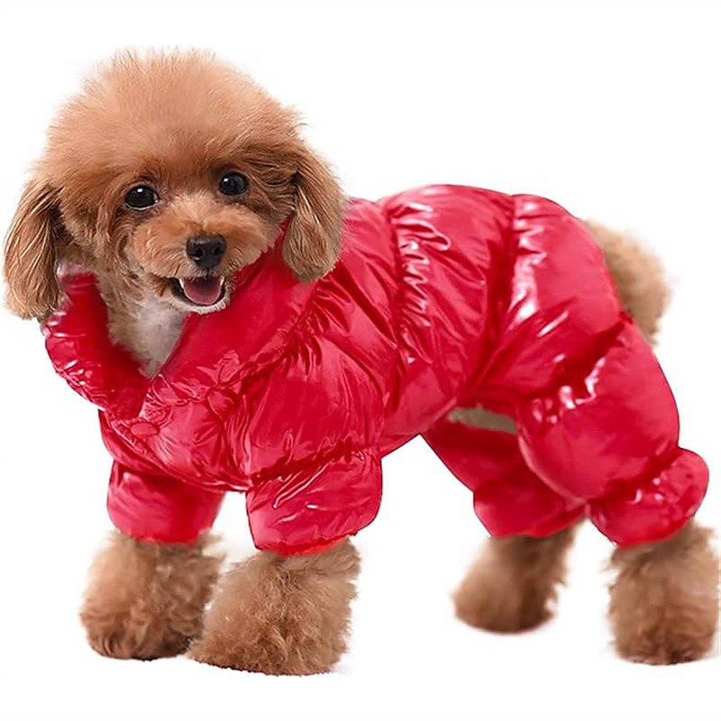 Koirat Kissat Takit Takki Untuvatakit Muoti Juhla Talvi Vedenkestävä Lämmin Hengittävä Pehmeä Pestävä Joulu Halloween Joulu ulko- Rento / arki Koiran vaatteet for Bichon Frise Pomeranian Pienelle 2025 - $20.99 –P2