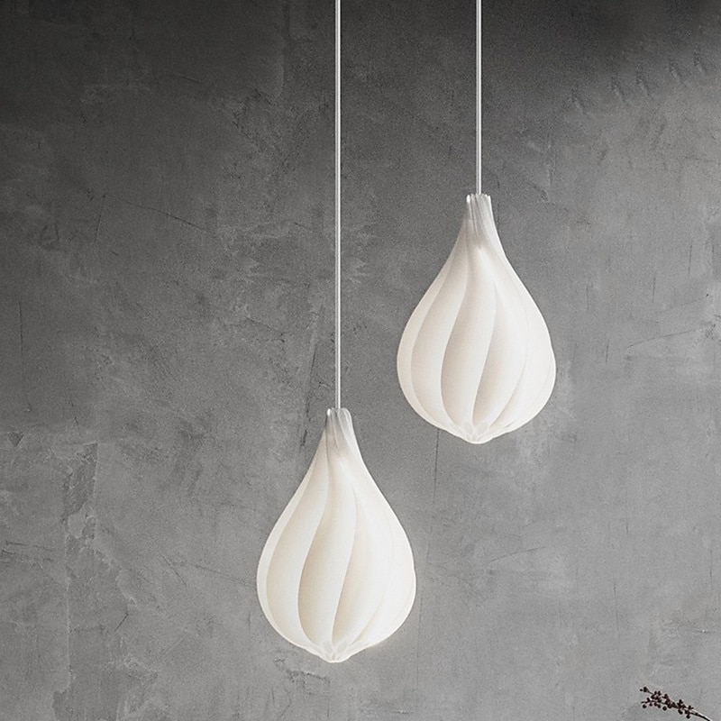 lampada a sospensione a forma di bocciolo danese paralume in acrilico lampada a sospensione lunghezza 20*35 cm/25*42 cm altezza pendente a led può essere utilizzato per cucina isola camera da letto del 2025 a $205.99 –P5