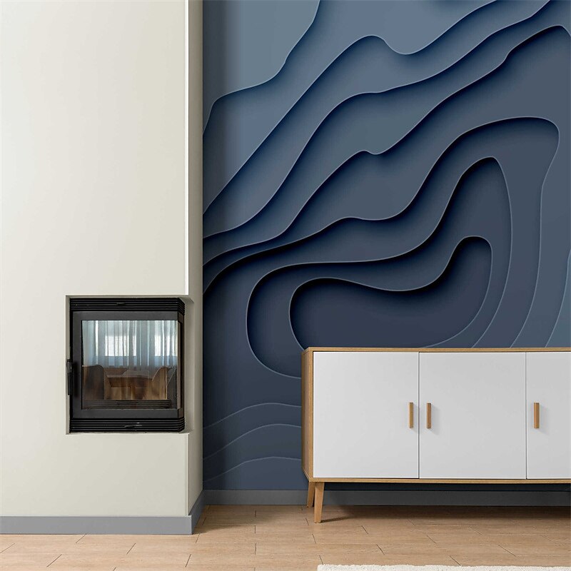Cool Wallpapers 3D Strip Wallpaper Wall Mural Wall Covering Sticker Peel and Stick Removable PVC/Vinyl Material Self Adhesive/Adhesive Required Wall Decor for Living Room Kitchen Bathroom 2025 - $16.99 –P2