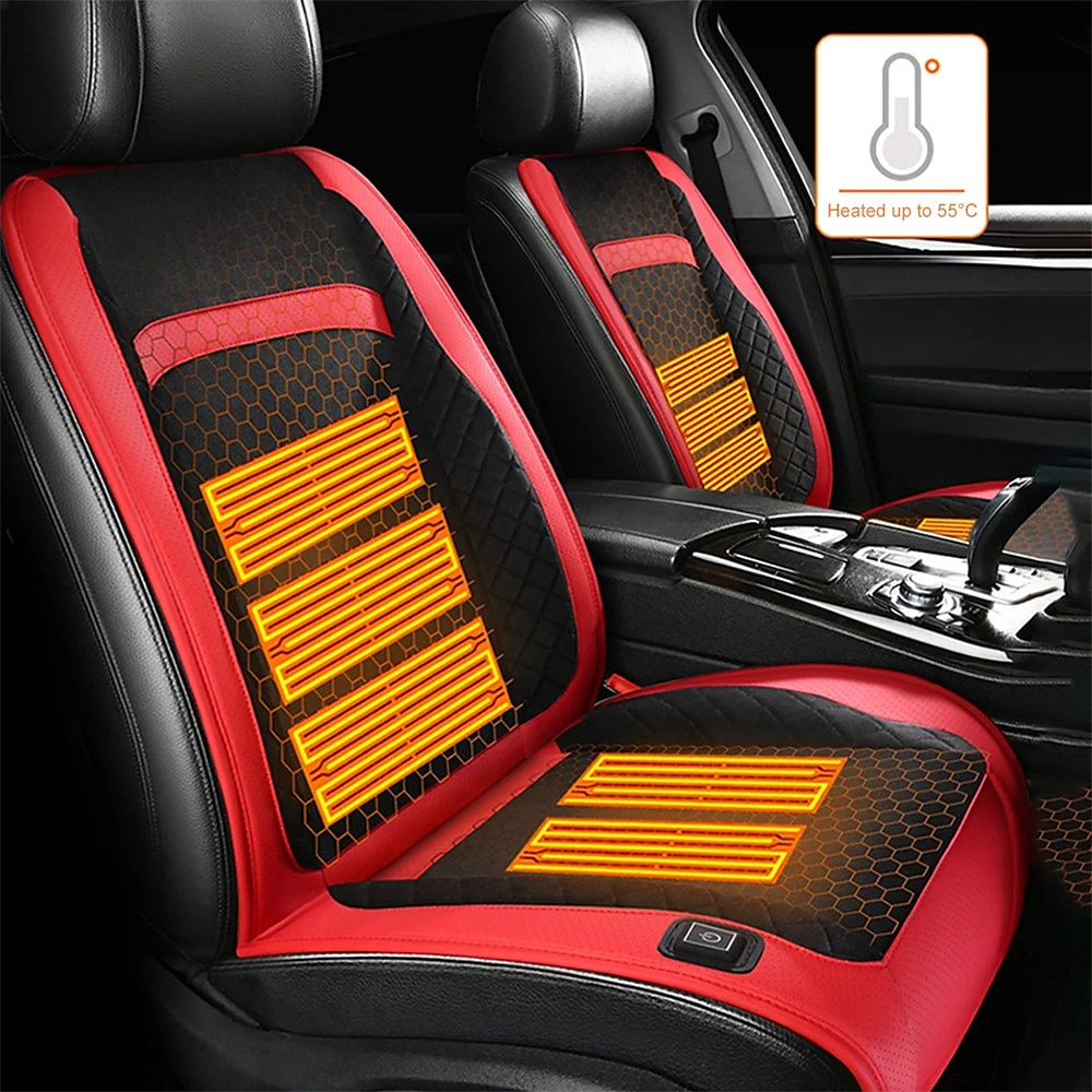 Heated Car Seat Cover Winter Warm Fast Heating Pad, Washable Car Seat Cushion, Universal Fit 2025 - $56.99 –P7