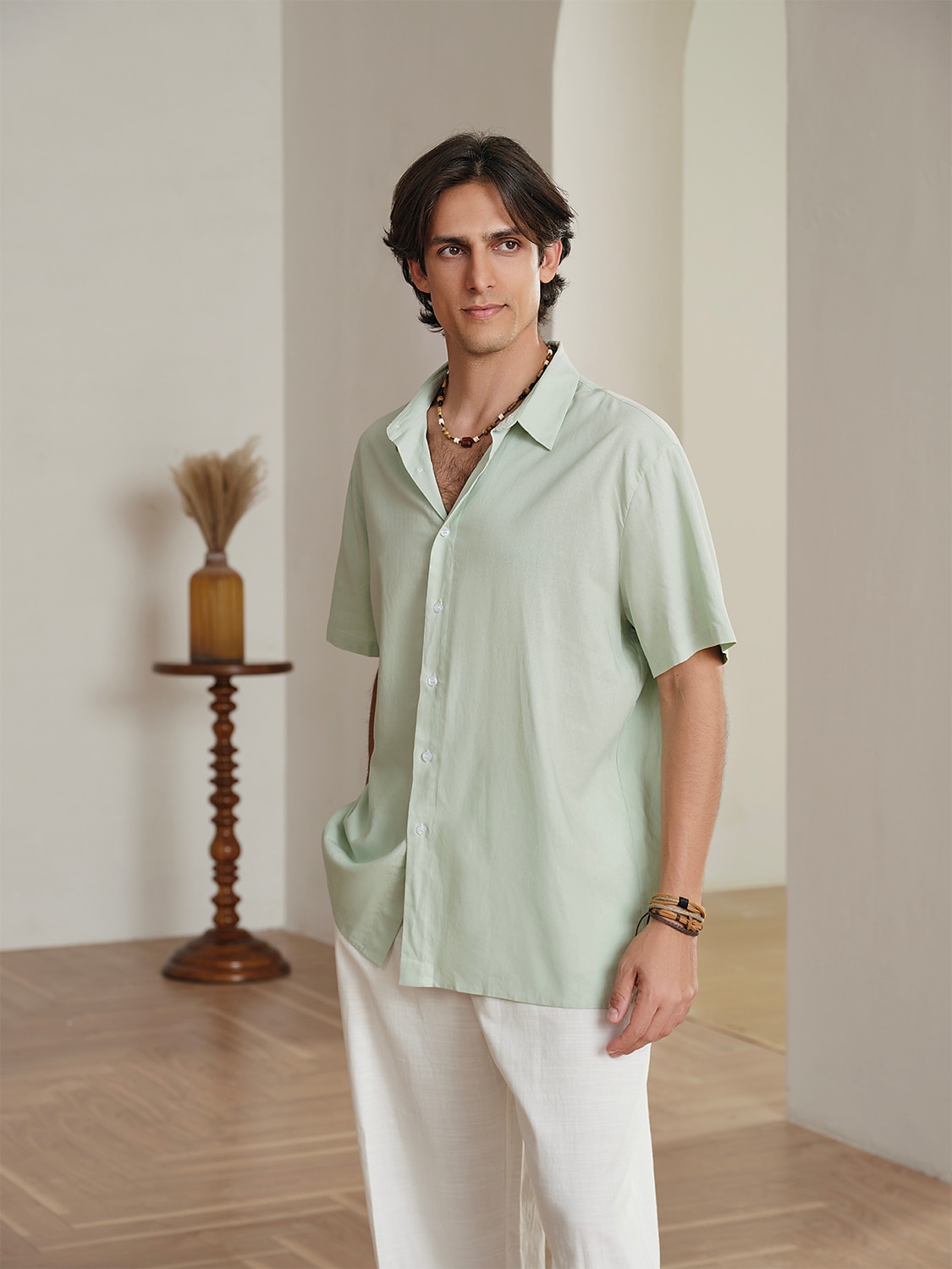camicie da uomo estate camicia casual camicie a maniche corte top camicetta tee del 2025 a $27.99 –P6