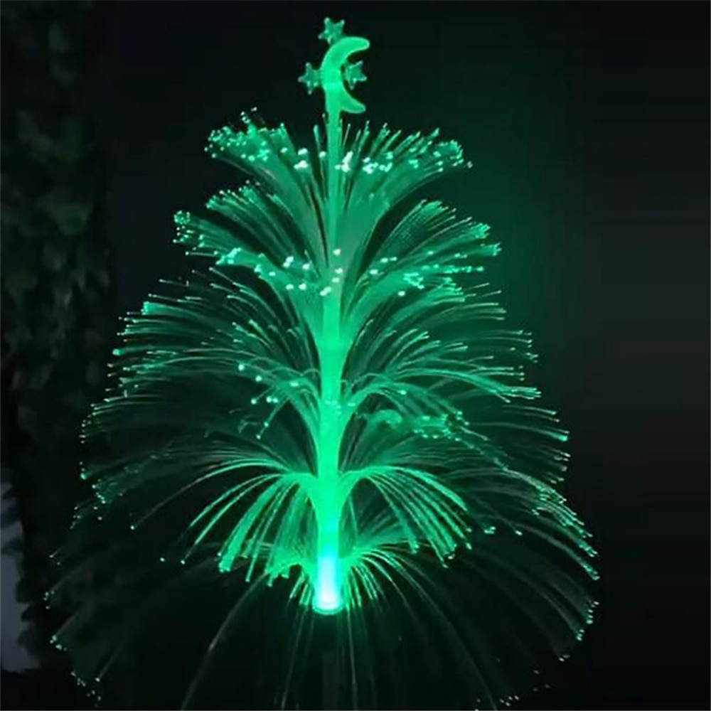 LED bunter Farbverlauf Glasfaser Weihnachtsbaum Bodeneinsatz Licht Außendekoration Villa Atmosphäre Festival Party Dekoration Licht Qualle Rasen Licht 1St 2025 - GBP £22 –P6