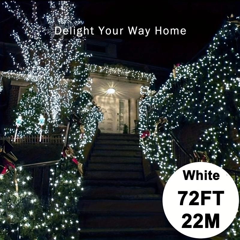 2025年 5メートル 10メートル 20メートル クリスマスストリングライト 50/100/200/300 LED 温白色 クールホワイト マルチカラー 銅線ライト ソーラー駆動 クリスマスの飾り ソーラー駆動  コレクション – $11.49 –P16