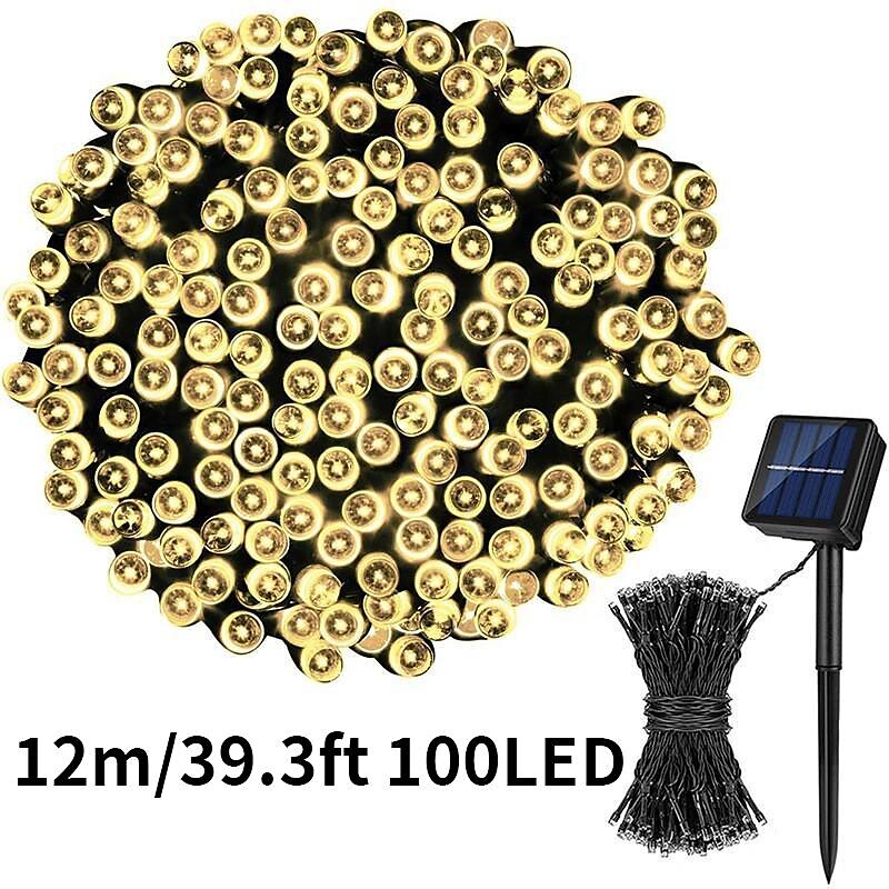 1pc Solar Outdoor Lights String – 8 Modes Decorative Garden Light, Atmosphere Night Lighting for Outdoor Balcony, Christmas, Halloween, Valentine's Day & Holiday Decorations 2025 - $12.99 –P11