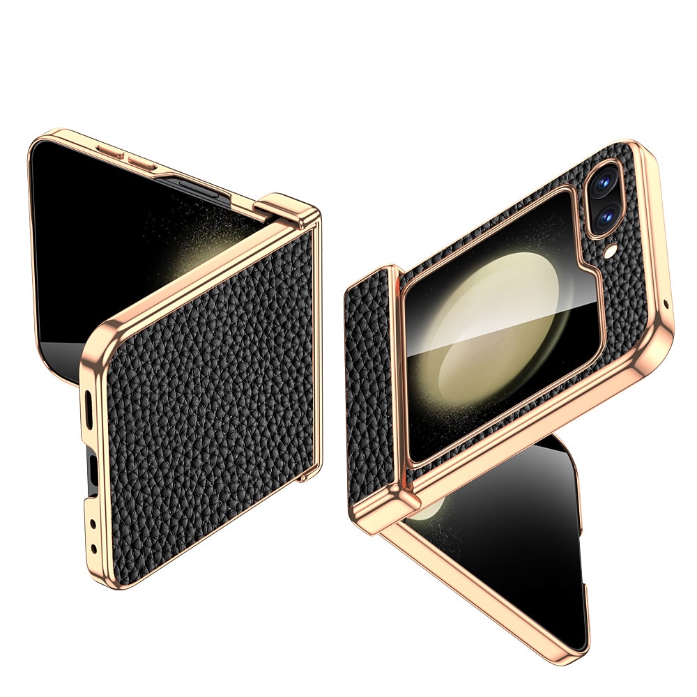 puhelin Etui Käyttötarkoitus Samsung Galaxy Z Flip 5 Takakuori Iskunkestävä aitoa nahkaa 2025 - $41.99 –P2