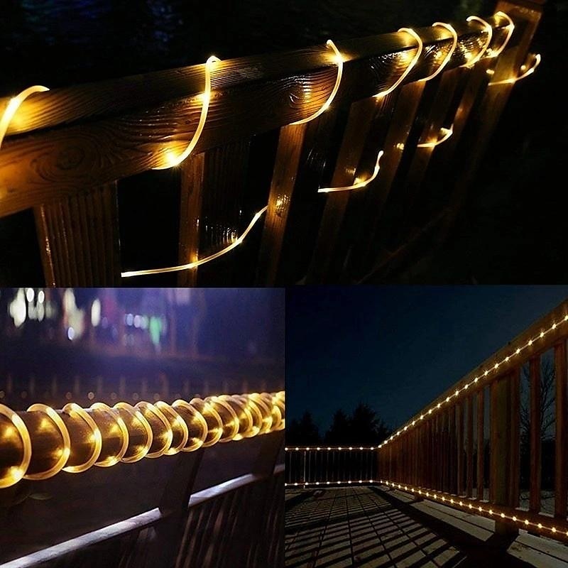 luci a corda solari esterne impermeabili luci a led lampeggianti 8 modalità tubo esterno luci fatate in filo di rame per giardino recinzione patio cortile festa matrimonio natale halloween interno esterno deco del 2025 a $12.49 –P5