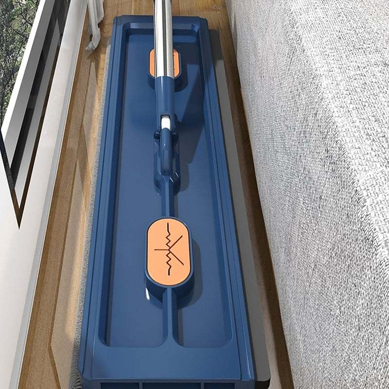 spazzolone piatto grande, ruotabile a 360° spazzolone piatto in microfibra per grandi superfici, con raschietto per l'asciugamento dell'acqua, spazzolone con manico lungo in acciaio inox per pavimenti del 2025 a $26.99 –P6