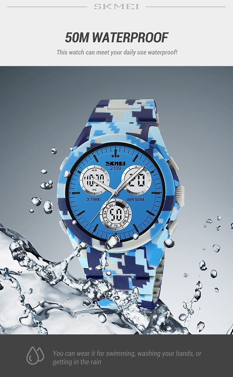 SKMEI Men Digital Watch Fashion Casual Wristwatch Luminous Stopwatch Alarm Clock Countdown TPU Watch 2025 - $31.99 –P7