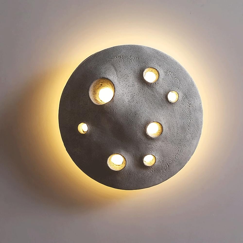 sement vegglampe belysning utendørs innendørs måne overflate form design barnerom nattlampe vanntett ip65 dekor vegglampe til soverom stue hotell villa 2025 - $282.09 –P8