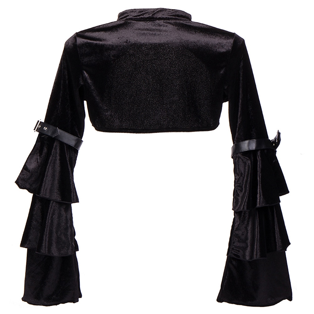 Punk e gótico Steampunk Capa Mulheres Fantasia Steampunk Dia Das Bruxas Carnaval Adulto Blusa Todas as Estações de 2025 por $36.99 –P2