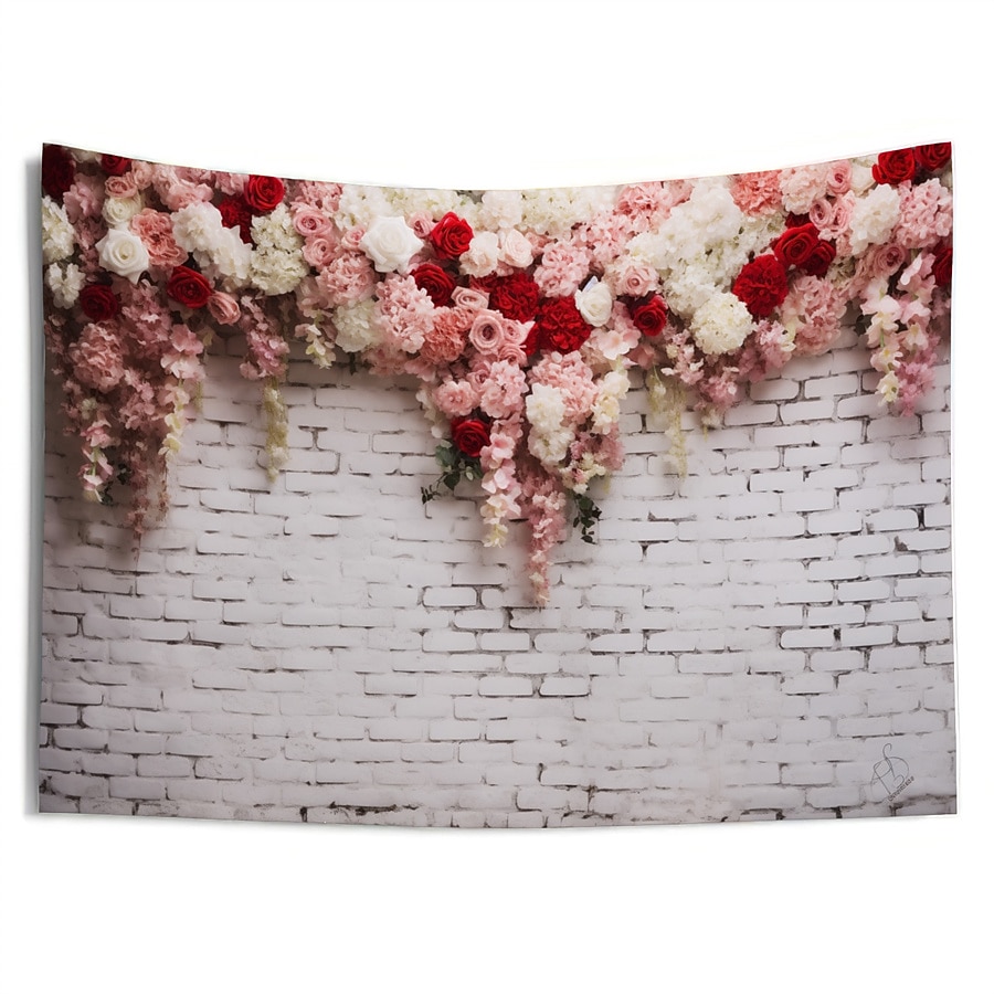 Esküvői Dekorációk Háttér Fotófal Nagy Gobelin Művészet Falfestmény Dekoráció Takaró Függöny Otthon Hálószoba Nappali Dekoráció Virág Háttér 2026 - $19.99 –P12