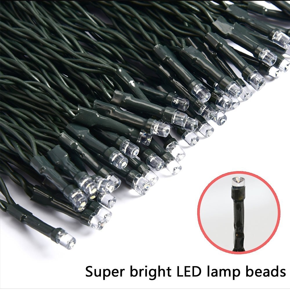 50M 100M Outdoor Waterproof Light String Festival Party Decorative Light 8-mode Iron Shell Waterproof Power Supply Garden Garden Garden Lighting Lamp 24V Low Voltage   1 set 2026 - $65.99 –P5