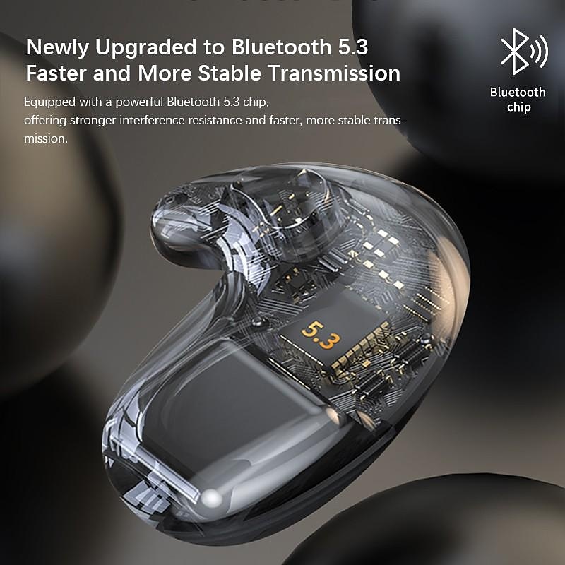 Wireless Stereo Sleep Headphones Mini in-Ear Noise Cancelling Earbuds Bone Conduction Bluetooth Music Headset with Charging Box 2025 - $20.99 –P4