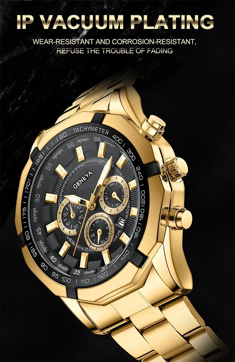 2 in 1 Luxury Mens Watch with Bracelet Set Fashion Casual Military Quartz Sports Steel Wristwatch Men's Clock Gift 2025 - $20.99 –P5