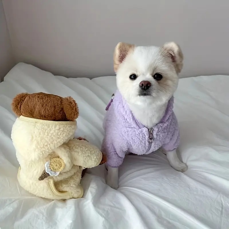 Hunder Katter Hettegensere søt stil Fritid Vinter Pustende Myk Vaskbar Bekvem utendørs Fritid / hverdag Hundeklær for Bichon Frisé Pommeran ungt kjæledyr Sommerfugl Small 2025 - $15.49 –P7