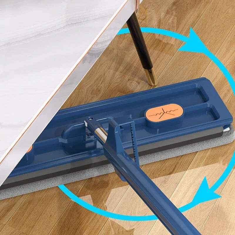 spazzolone piatto grande, ruotabile a 360° spazzolone piatto in microfibra per grandi superfici, con raschietto per l'asciugamento dell'acqua, spazzolone con manico lungo in acciaio inox per pavimenti del 2025 a $26.99 –P3