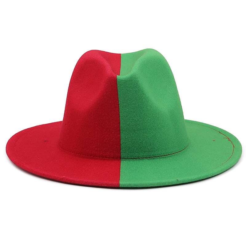széles karimájú fedora napkalap divat jazz sapka panama sapka férfiaknak női ünnepnapi szuper lábtál vasárnapi buli 2025 - $56.99 –P9