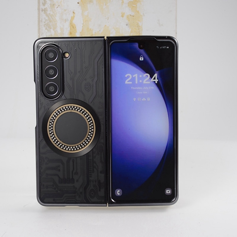 Phone Case For Samsung Galaxy Z Fold 6 Z Fold 5 Z Fold 4 Z Fold 3 Back Cover With Magsafe Support Wireless Charging Shockproof TPU Plating 2025 - $20.99 –P2