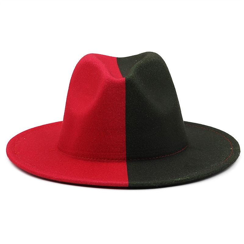széles karimájú fedora napkalap divat jazz sapka panama sapka férfiaknak női ünnepnapi szuper lábtál vasárnapi buli 2025 - $56.99 –P11