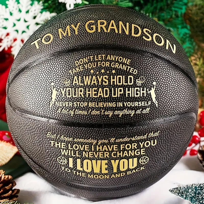 un pallone da basket speciale per mostrare a tuo nipote quanto lo ami: regalo perfetto di dimensioni standard internazionali per il Super Bowl del 2025 a $68.99 –P9