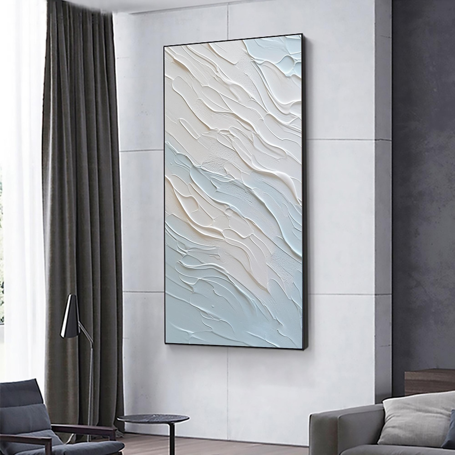 Handmade Oil Painting Canvas Wall Art Decor  Original Abstract Beach in full for Home Decor With Stretched FrameWithout Inner Frame Painting 2025 - €113.99 –P10
