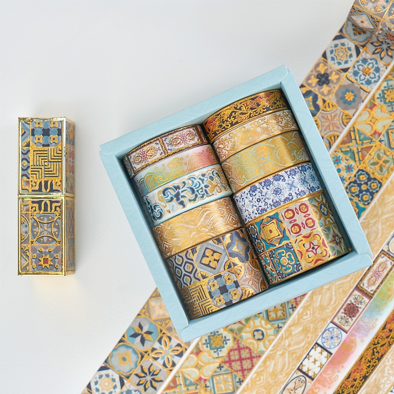 10 kpl van gogh washi teippisetti, koristeliima itse askarteluun, lahjapaketointi, scrapbooking-tarvikkeet, bullet journalit, suunnittelijat, juhlakoristeet 2025 - $11.99 –P3