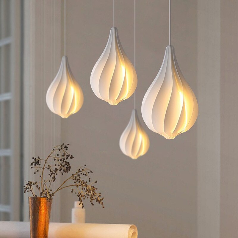 lampada a sospensione a forma di bocciolo danese paralume in acrilico lampada a sospensione lunghezza 20*35 cm/25*42 cm altezza pendente a led può essere utilizzato per cucina isola camera da letto del 2025 a $205.99 –P4