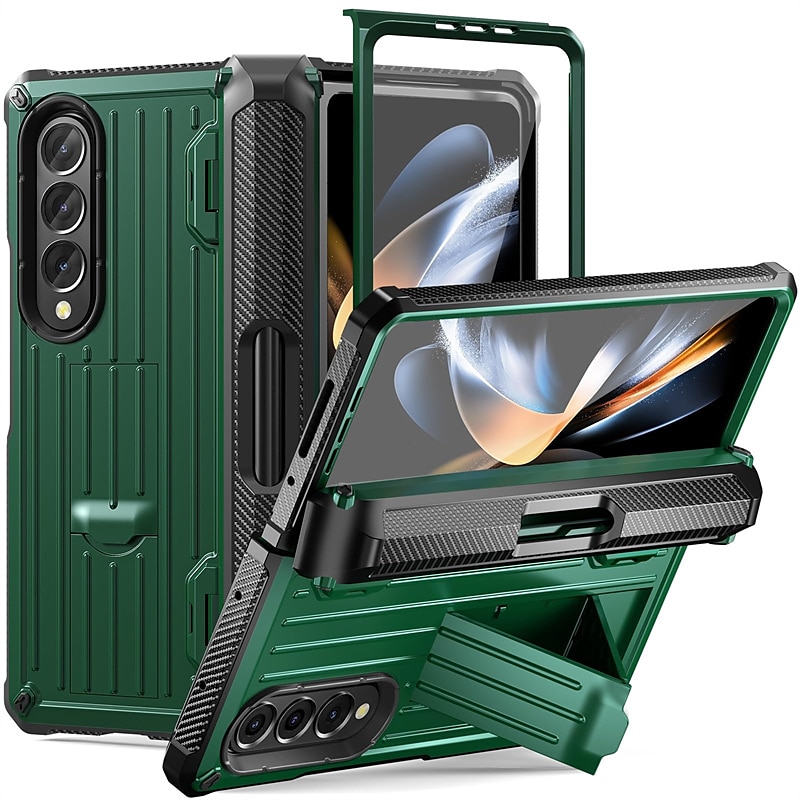 Чехол для телефона прочный защитный чехол Armor для Samsung Galaxy Z Fold 5 4 3 полностью обвязывающий прочный защитный Flip чехол с встроенной подставкой защитой экрана держателем для S Pen защита 2025 - $39.99 –P1